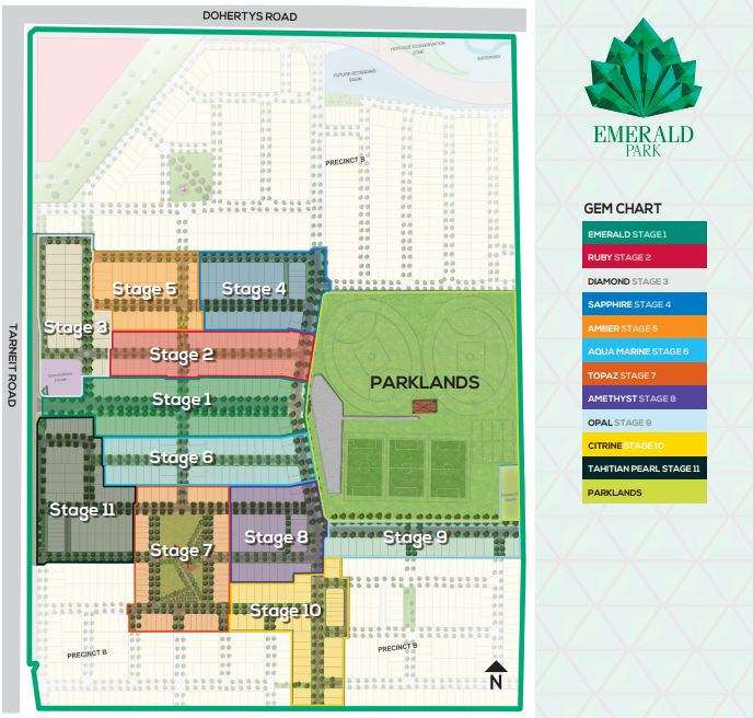 Tarneit Emerald Park estate Crest Property Investments