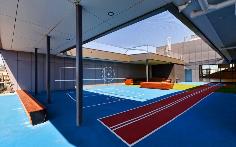 Prahran High School tennis court. Credit image: https://prahranhighschool.vic.edu.au