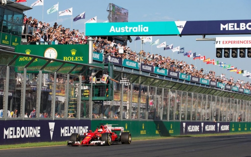 Albert Park Lake is home the the Australian Grand Prix. Credit image: https://f1destinations.com/trackside-australian-f1-grand-prix/