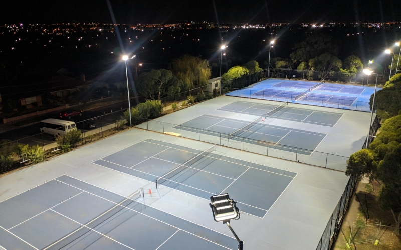 Kingsville Tennis Pavilion. Credit image: https://maycon.com.au/kingsville.php