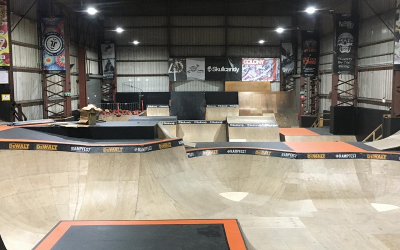 Rampfest Indoor Skatepark. Credit image: https://www.facebook.com/rampfest