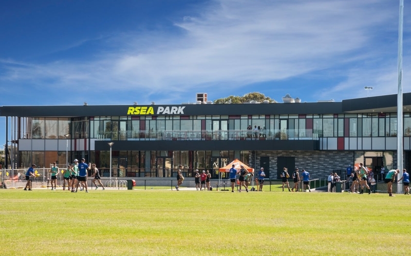 Moorabbin Oval is home to the St Kilda Football Club. Credit image: https://www.adcoconstruct.com.au