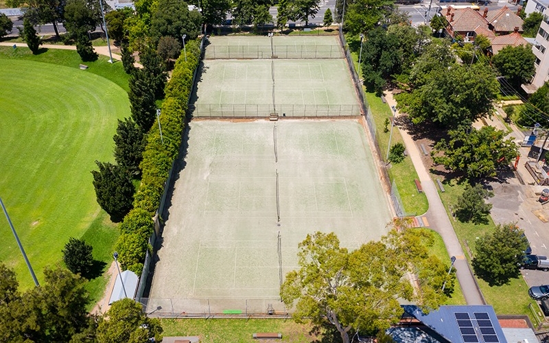 Orrong Park Tennis Centre. Credit image: https://www.stonnington.vic.gov.au/