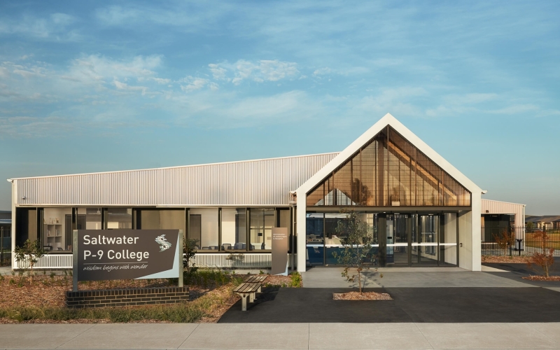 Saltwater P-9 College. Credit image: https://saltwatercollege.vic.edu.au/