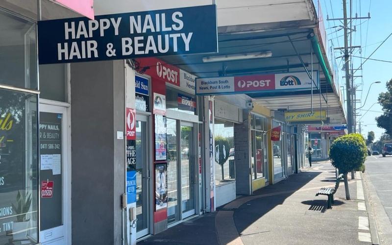 Canterbury Road is lined up with a variety of shops.