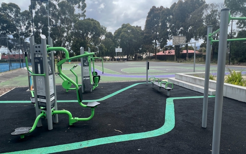 The council have created many public amenities including outdoor gym facilities.