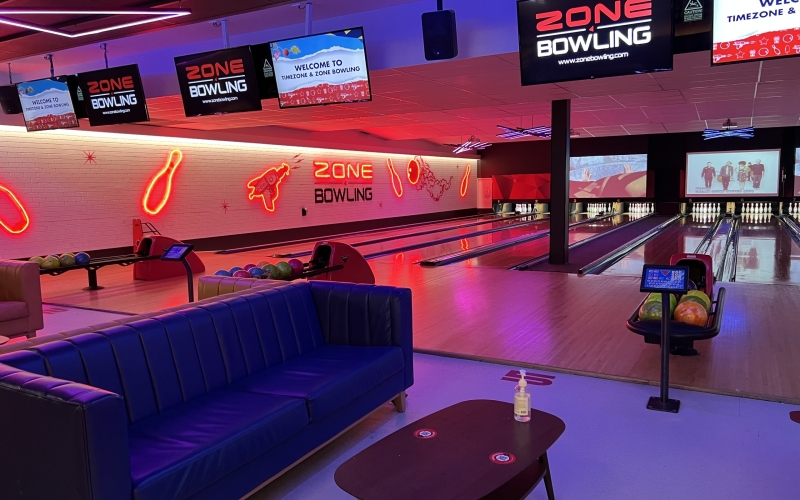 Zone Bowling is great for parties and special occasions.