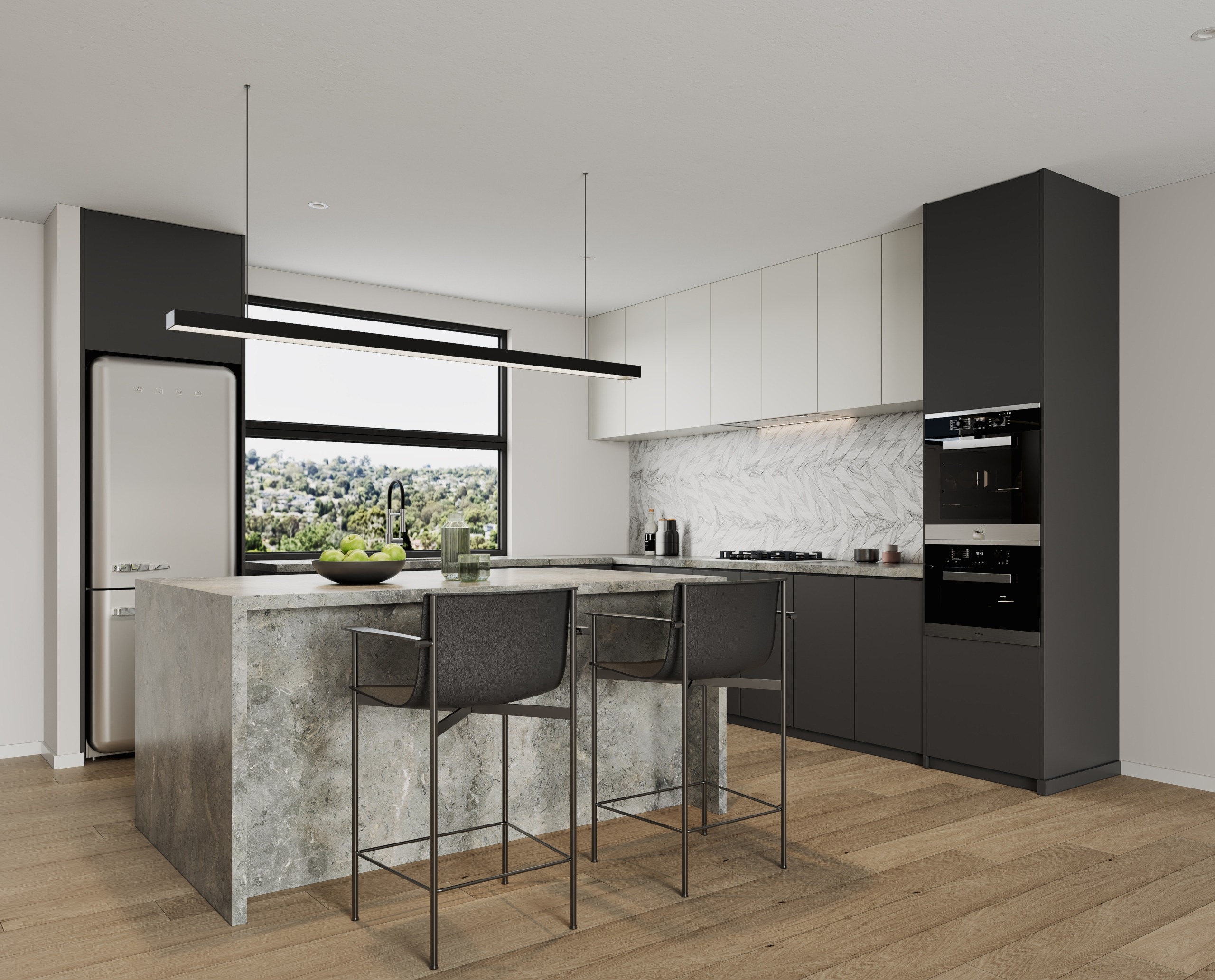 Doncaster East Modern Townhouses Kitchen Crest Property Investments   Doncaster East Modern Townhouses Kitchen Scaled 