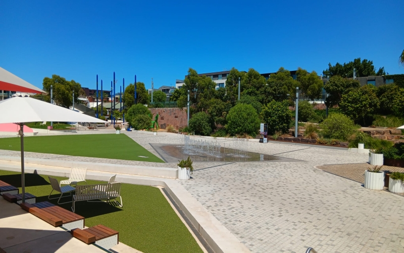 Prahran Square  is the cultural and recreational heart of Prahran with resting spaces for public.