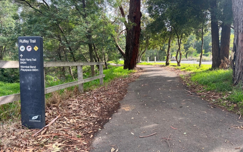 Ruffey Trail is a great walking track for locals.