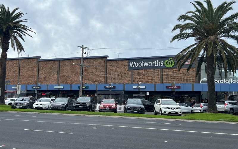 Woolworths Supermarket is one of many stores in the area.