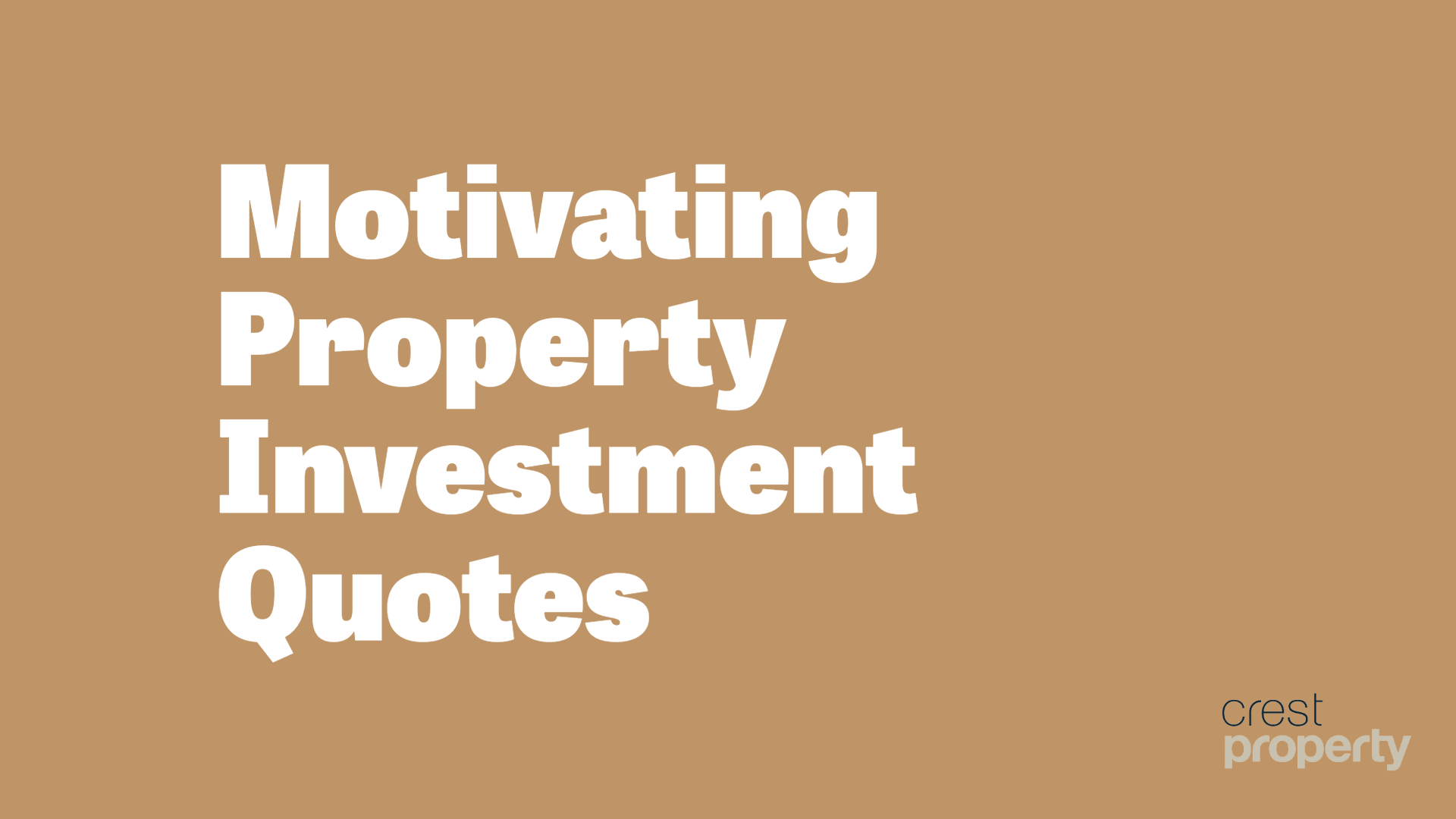 property investment quotes